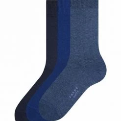 Falke Happy Sokken 3 Paar Blauw -Ondergoed Verkoopwinkel 72919 6 1