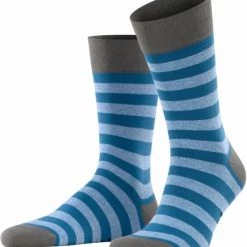 Sokken Falke Sok Sensitive Streep Blauw -Ondergoed Verkoopwinkel 73349 5 1