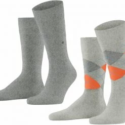 Burlington Manchester Sokken Grijs 3614