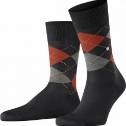 Burlington Manchester Sokken Zwart 3037