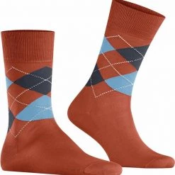 Burlington Manchester Sokken Rood 8821 -Ondergoed Verkoopwinkel 73382 4