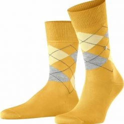 Burlington Manchester Sokken Geel 1316