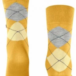 Burlington Manchester Sokken Geel 1316 -Ondergoed Verkoopwinkel 73383 4