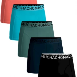 Muchachomalo Boxershorts 5-Pack Solid 1010 Oranje