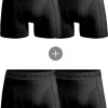 Muchachomalo Boxershorts 2 + 2 Microfiber Zwart