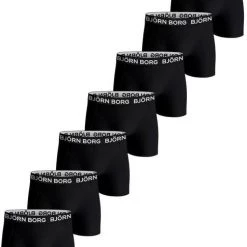 Boxershorts Bjorn Borg Boxers 7-Pack Zwart -Ondergoed Verkoopwinkel 74308 1 1