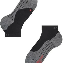 Falke RU4 Sport Sokken Grijs Zwart -Ondergoed Verkoopwinkel 74309 2