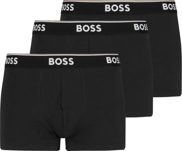 Hugo Boss Korte Boxershorts Power 3-Pack Zwart 001 3 Hugo Boss Korte Boxershorts Power 3-Pack Zwart 001