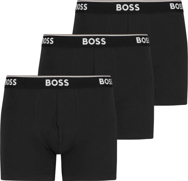 Hugo Boss Boxershorts Power 3-Pack Zwart 001 3 Hugo Boss Boxershorts Power 3-Pack Zwart 001
