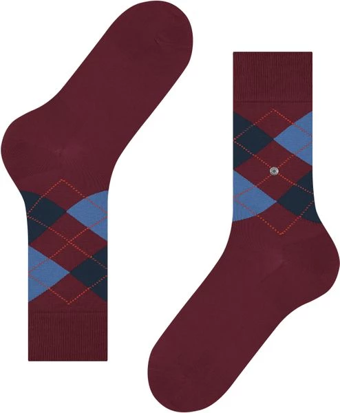 Burlington Manchester Sokken Rood 8014 4 Burlington Manchester Sokken Rood 8014 - Afbeelding 2