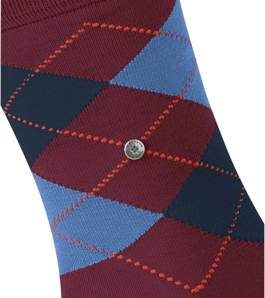 Burlington Manchester Sokken Rood 8014 6 Burlington Manchester Sokken Rood 8014 - Afbeelding 4