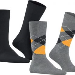 Sokken Burlington Everyday 2-Pack Grijs 3391 -Ondergoed Verkoopwinkel 74587 4