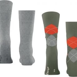 Sokken Burlington Everyday 2-Pack Groen 7825 -Ondergoed Verkoopwinkel 74588 5