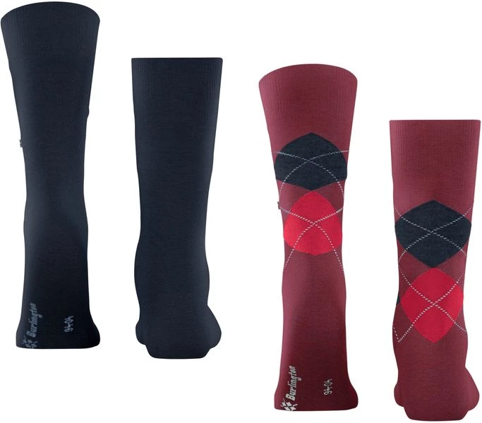 Sokken Burlington Everyday 2-Pack Rood 8010 6 Sokken Burlington Everyday 2-Pack Rood 8010 - Afbeelding 4