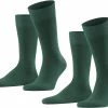 Falke Happy Sokken 2-Pack Donkergroen