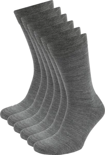 Suitable Merino Sokken Grijs 6-Pack 6 Suitable Merino Sokken Grijs 6-Pack - Afbeelding 4