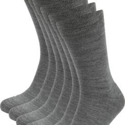 Suitable Merino Sokken Grijs 6-Pack