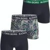 Boxershorts Bjorn Borg Boxers 3-Pack Zwart Print