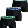 Boxershorts Bjorn Borg Boxers 3-Pack Zwart