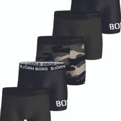 Boxershorts Bjorn Borg Performance Boxers 5-Pack Zwart