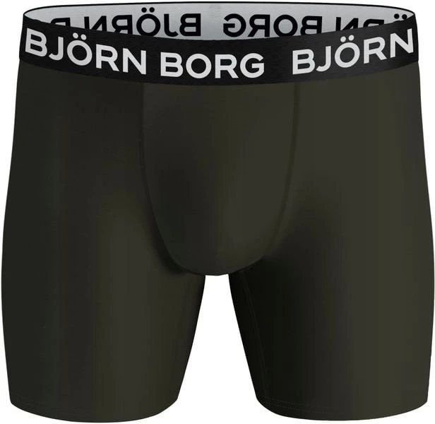 Boxershorts Bjorn Borg Performance Boxers 3-Pack Zwart Groen 8 Boxershorts Bjorn Borg Performance Boxers 3-Pack Zwart Groen - Afbeelding 6