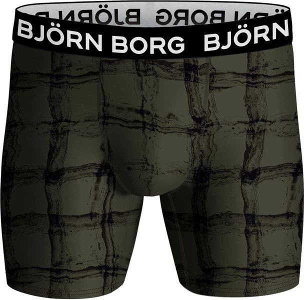 Boxershorts Bjorn Borg Performance Boxers 3-Pack Zwart Groen 5 Boxershorts Bjorn Borg Performance Boxers 3-Pack Zwart Groen - Afbeelding 3