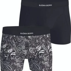 Boxershorts Bjorn Borg Performance Boxers 2-Pack Zwart -Ondergoed Verkoopwinkel 75118 1 1