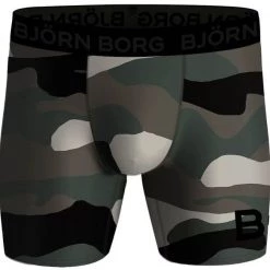 Boxershorts Bjorn Borg Performance Boxers 2-Pack Zwart Legergroen -Ondergoed Verkoopwinkel 75120 3 1