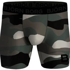 Boxershorts Bjorn Borg Performance Boxers 2-Pack Zwart Legergroen -Ondergoed Verkoopwinkel 75120 3