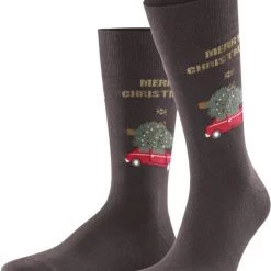 Burlington Sokken Merry X-Mas Bruin