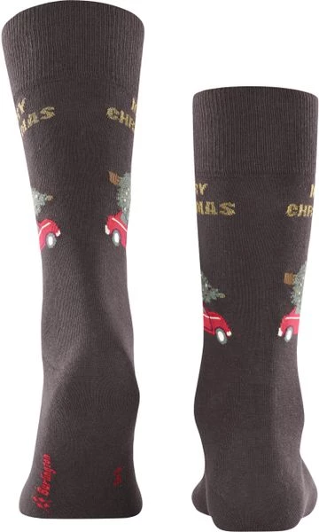 Burlington Sokken Merry X-Mas Bruin 7 Burlington Sokken Merry X-Mas Bruin - Afbeelding 5