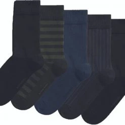 Bjorn Borg 5-Pack Sokken Zwart Meerkleurig -Ondergoed Verkoopwinkel 75328 1 1