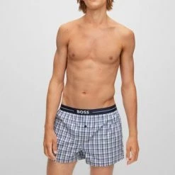 Hugo Boss Boxershorts 2-Pack Navy -Ondergoed Verkoopwinkel 75371 2 1