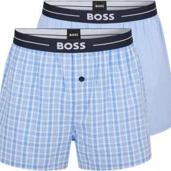 Hugo Boss Boxershorts 2-Pack Blauw -Ondergoed Verkoopwinkel 75372 1 1