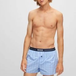 Hugo Boss Boxershorts 2-Pack Blauw -Ondergoed Verkoopwinkel 75372 2
