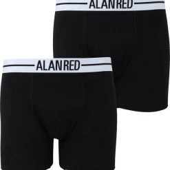Boxershorts Alan Red Boxershort Zwart 2Pack